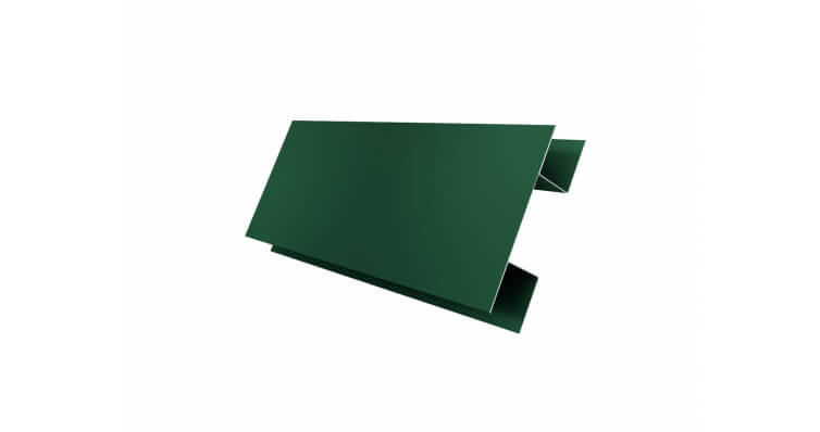 Планка H-образная/стыковочная сложная 75мм Velur20 RAL 6020 хромовая зелень