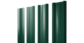 Штакетник М-образный А с прямым резом 0.45 Drap RAL 6005 зеленый мох