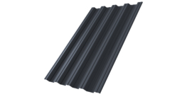 Профнастил НС44 0,5 Satin Matt RAL 7024 мокрый асфальт