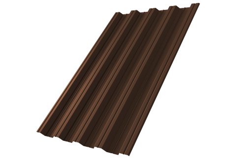 Профнастил НС44 Grand Line 0,5 Atlas X RAL 8017 шоколад