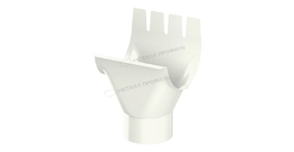 Воронка выпускная Металл Профиль Foramina PUR D125/100 RAL 9010
