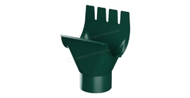 Воронка выпускная Металл Профиль Foramina PUR D125/100 RAL 6005