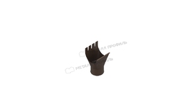 Воронка выпускная Металл Профиль Foramina Freeze D125/100 DarkBrown