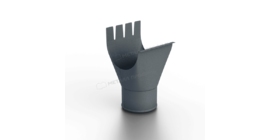 Воронка выпускная Металл Профиль Foramina Freeze D125/100 Grey