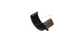 Соединитель желоба Металл Профиль Foramina Freeze D125 DarkBrown