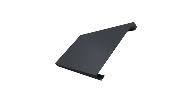 Ламель лицевая 200 забора жалюзи Texas 0.5 Satin Matt с пленкой RAL 7024 мокрый асфальт