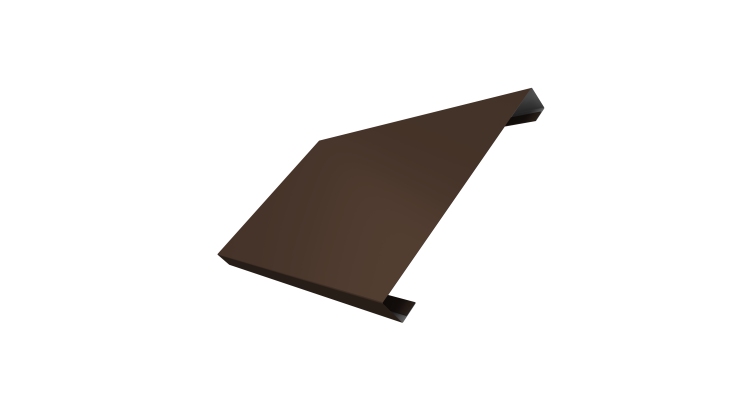 Ламель лицевая 200 забора жалюзи Texas 0.5 Satin Matt с пленкой RAL 8017 шоколад
