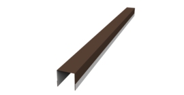 Планка вертикальная обратная для забора жалюзи Palermo 0,45 Drap TR RAL 8017 шоколад (2,5м)