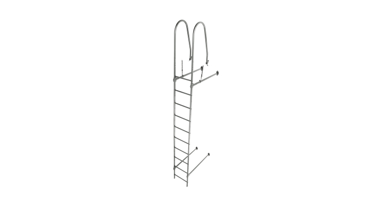 Лестница стеновая Grand Line RAL 7005 2,76м