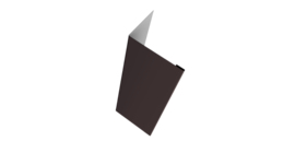 Нащельник для калиток и ворот 25х35 жалюзи Milan, Tokyo, Palermo 0,45 Drap RR 32 темно-коричневый (L1,68)